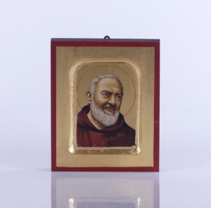 IKONA ŚW.O.PIO, 10x12,5 CM