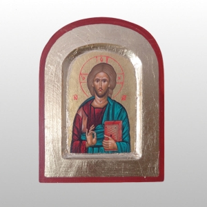 IKONA JEZUS PANTOKRATOR, KSIĘGA ZAMKNIĘTA, 10 X 12,5 CM
