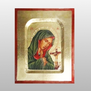 IKONA MB BOLESNA POD KRZYŻEM, 10 X 12,5 CM