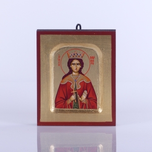 IKONA ŚW.BARBARA, 10x12,5 CM