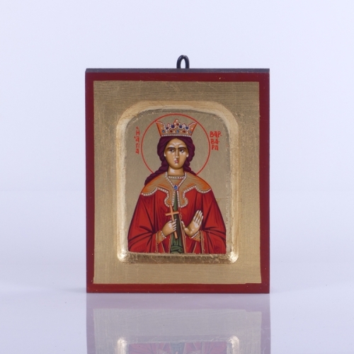 IKONA ŚW.BARBARA, 10x12,5 CM