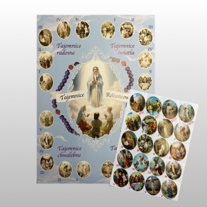 RÓŻANIEC NAKLEJANKI 25 szt.