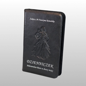 DZIENNICZEK SKÓRA ZAMEK CZARNY, POCKET 115x170