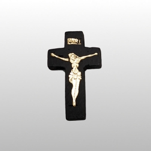 KRZYŻYK DREWNIANY DUŻY (35x21)- CZARNY