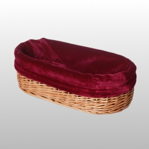 KOSZYK NA KOLEKTĘ Z MATERIAŁEM  27CM X 13,5CM