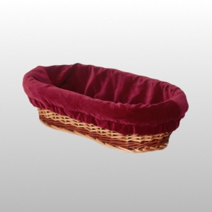 KOSZYK NA KOLEKTĘ Z MATERIAŁEM  32CM X 17,5CM