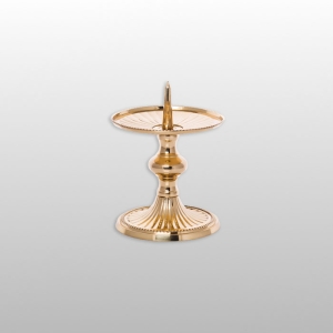 LICHTARZ MOSIĘŻNY WYS.8,5CM, ŚRED TALERZYKA 8,5CM