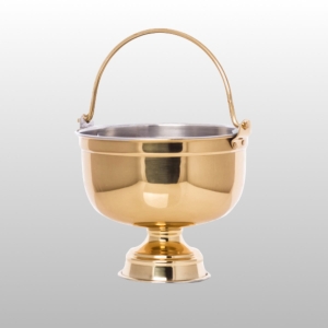 KOCIOŁEK MOSIĘŻNY WYS.13CM, ŚREDNICA 16CM