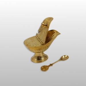 ŁÓDKA, WYS. 8CM, SZER. 11CM, MOSIĄDZ