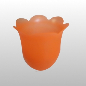 LAMPION PLASTIKOWY TULIPAN POMARAŃCZOWY