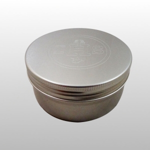 POJEMNIK ALUMINIOWY NA HOSTIE, śr. 8,5 cm wys. 4 cm