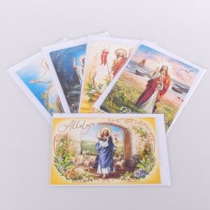 WIELKANOCNY KARNET/KARTKA z brokatem