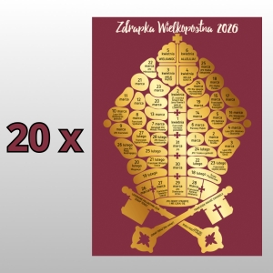 ZDRAPKA WIELKOPOSTNA 2026 - PAKIET 20szt. (3,75zł/szt.)