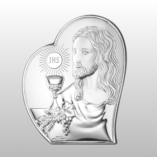 OBRAZEK KOMUNIA JEZUS SERCE 12x14,5