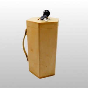 SKARBONKA DREWNIANA - SZEŚCIOKĄTNA 10,5 / 21,5cm - JASNA