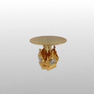 PODSTAWA POD MONSTRANCJĘ - ZDOBIONA, Z SYMB. CZTERECH EWANGELISTÓW