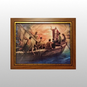 OBRAZ 30/40 - LIMIT - RAMKA BRĄZ GŁADKA + DODATKOWA LISTWA ZŁ.