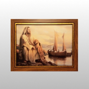 OBRAZ 30/40 - LIMIT - RAMKA BRĄZ GŁADKA + DODATKOWA LISTWA ZŁ.