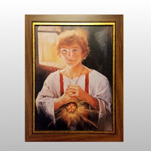 OBRAZ 30/40 - LIMIT - RAMKA BRĄZ GŁADKA + DODATKOWA LISTWA ZŁ.