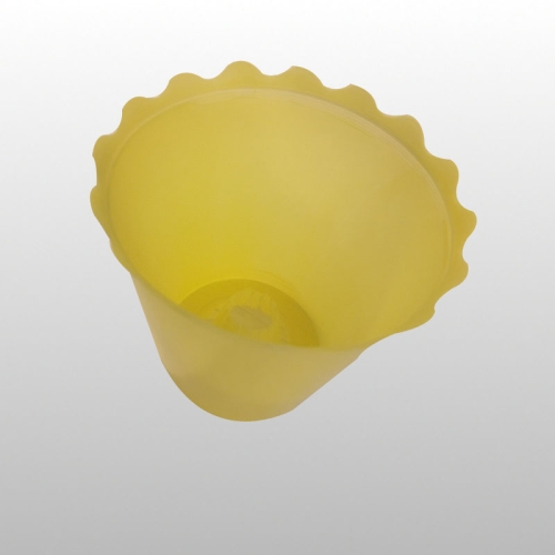 LAMPION PLASTIKOWY FALE ŻÓŁTY