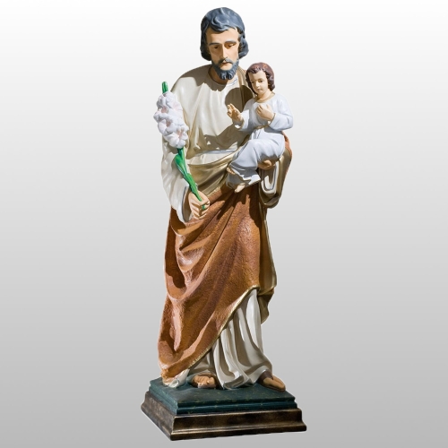 ŚW. JÓZEF OPIEKUN (Z DZIECIĄTKIEM I LILIJKĄ) 110CM KOLOR (753)