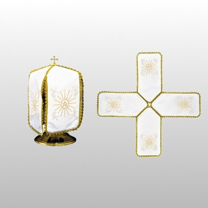 WELON NA PUSZKĘ BIAŁY HAFT IHS ( 29cm WYS.- KRZYŻAK) (35916/1)