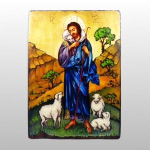 IKONA DUŻA MALOWANA DOBRY PASTERZ