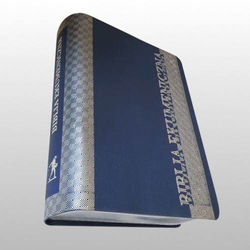 BIBLIA EKUMENICZNA Z KSIĘGAMI DEUTEROKANONICZNYMI  FORMAT DUŻY, OPRAWA MIĘKKA, SREBRZENIA (TB)