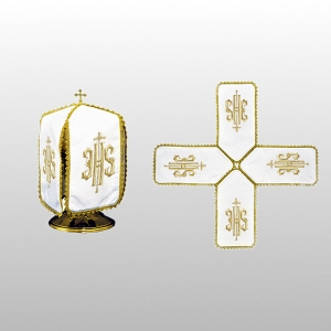 WELON NA PUSZKĘ BIAŁY HAFT IHS ( 29cm WYS.- KRZYŻAK) (37178)