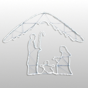 ILUMINACJA - SZOPKA Z DACHEM (188x236cm)