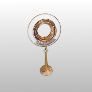 MONSTRANCJA WYS.69,5 X SZER.31,5 CM NA DUŻĄ HOSTIĘ