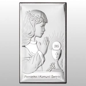 OBRAZEK KOMUNIA DZIEWCZYNKA PAMIĄTKA I KOMUNII ŚWIĘTEJ 9X15
