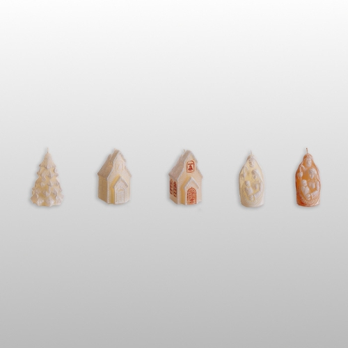 ŚWIECA CHRISTMAS WONDERS FIGURE 75 ECRU