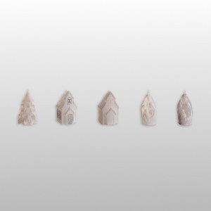 ŚWIECA CHRISTMAS WONDERS FIGURE 75 WHITE