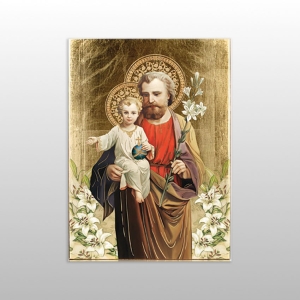IKONA ŚW. JÓZEF Z JEZUSEM  MAŁA 12x16