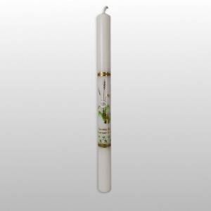 ŚWIECA KOMUNIA KALKA (KIELICH + KŁOSY)