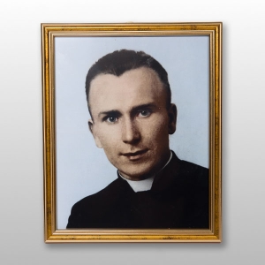 OBRAZEK KS. JAN MACHA 20X25 W RAMCE MIX KOLORÓW