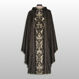 ORNAT HAFTOWANY ROZETA CZARNY (42874)