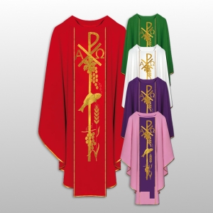 ORNAT HAFTOWANY GŁADKI CZERWONY (42963)