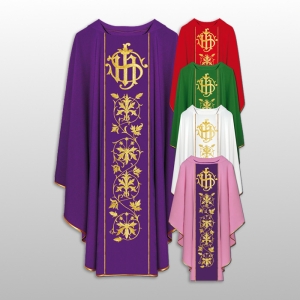 ORNAT HAFTOWANY GŁADKI CZERWONY (42968)