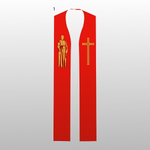 STUŁA HAFTOWANA KS. JAN MACHA WZÓR 1