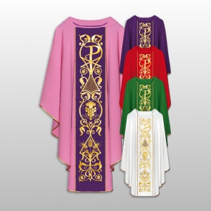 ORNAT HAFTOWANY GŁADKI CZERWONY (44069)