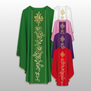 ORNAT HAFTOWANY GŁADKI CZERWONY (44077)