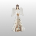 FIGURKA ANIOŁ ŚWIECĄCY ŚW. RODZINA KOLOR WYS. 21,5 CM