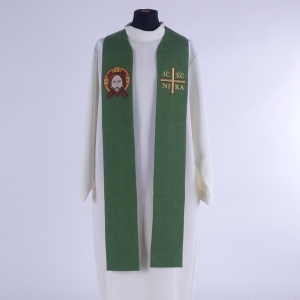 STUŁA HAFTOWANA CZARNA - MANDYLION