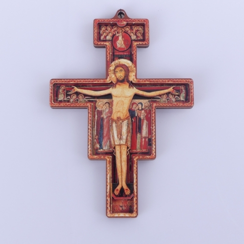 KRZYŻ FRANCISZKAŃSKI SKLEJKA 14CM