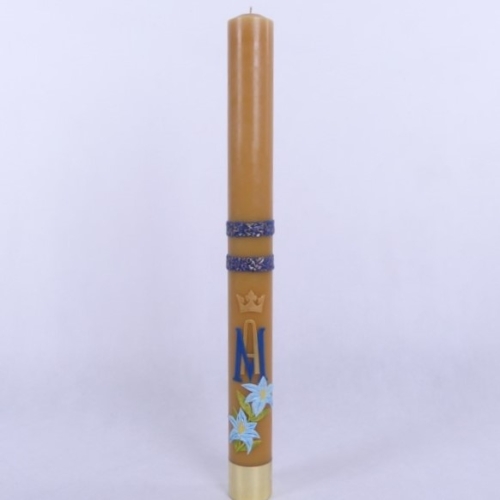 ŚWIECA RORATKA 2.5kg WOSK 75/7 CM APL. M + KWIATKI