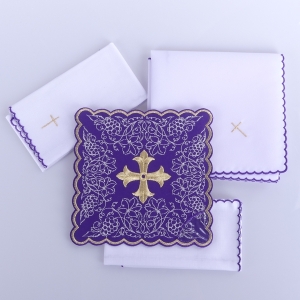 BIELIZNA KIELICHOWA KOMPLET - FIOLETOWA