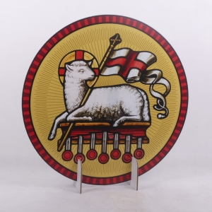 BARANEK PASCHALNY OKRĄG - CZERWONY, FI=60CM