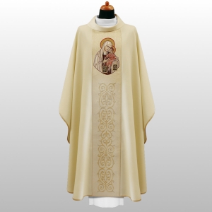 ORNAT KREMOWY (2-207) MATKA BOŻA SZKAPLERZNA
(MB Z GÓRY KARMEL)